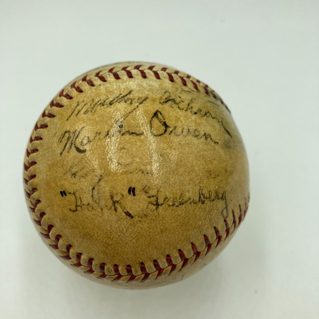 1934 Detroit Tigers Team Signed Baseball Hank Greenberg JSA COA (1 of 12)