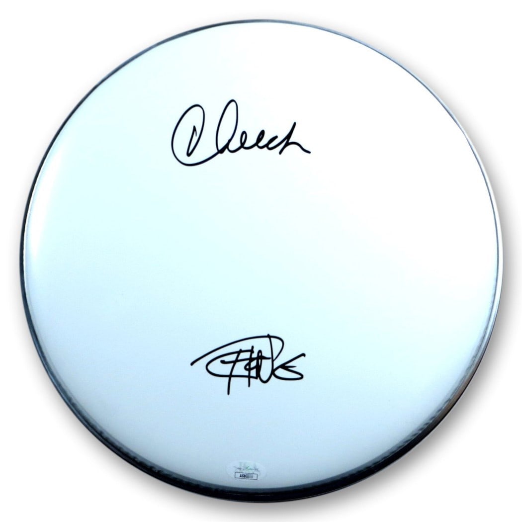 Cheech Marin Tommy Chong Dual Signed 12 Drumhead JSA Authenticated (1 of 2)