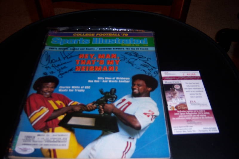 Charles White Billy Sims Signed Original Sports Illustrated Magazine: Charles White Billy Sims Signed Original Sports Illustrated Magazine This original Sports Illustrated magazine features the legendary Charles White and Billy Sims, both prominent figures in NFL footba