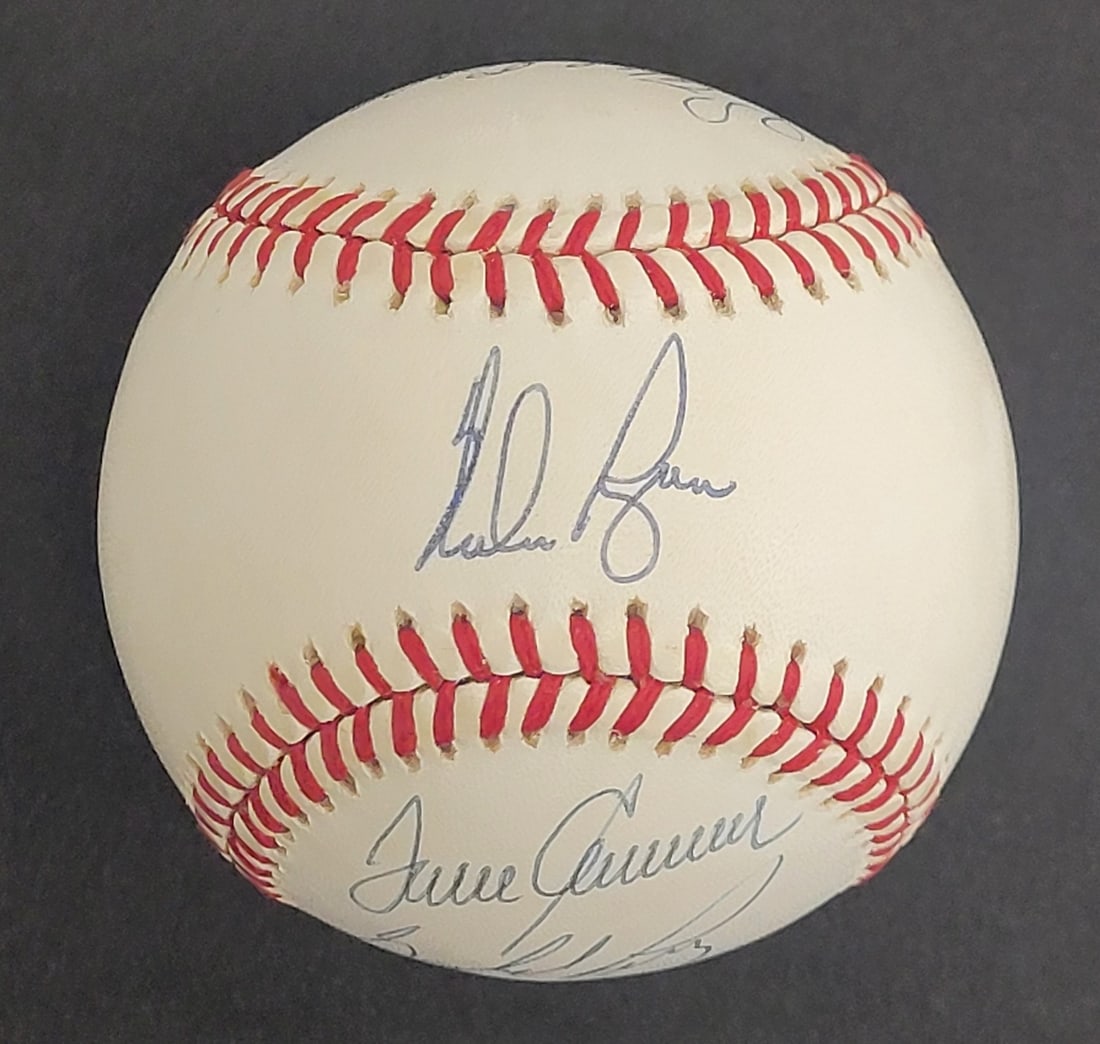 300 Win Club Signed Baseball 7 Autographs Beckett COA (1 of 7)