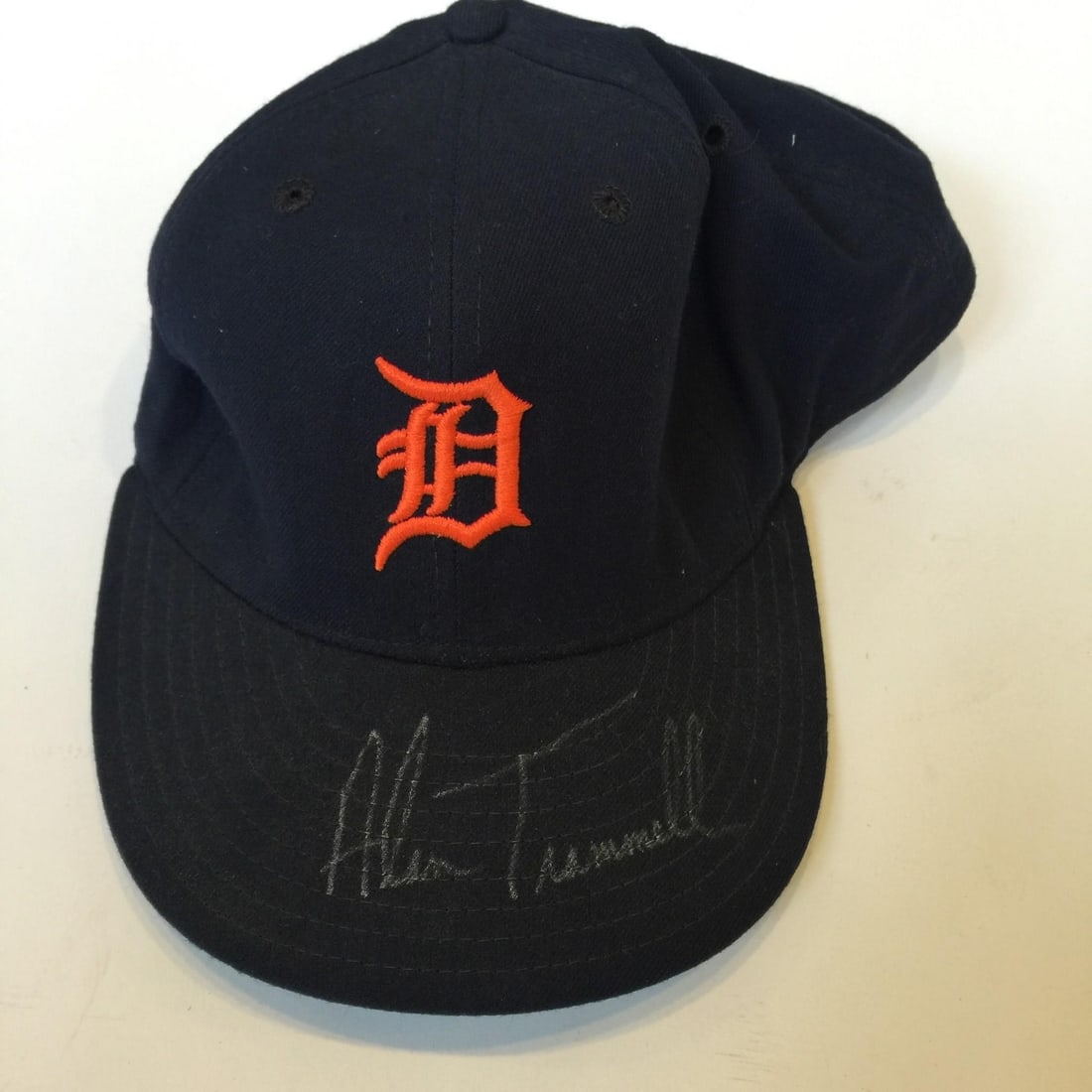 1980's Alan Trammell Signed Detroit Tigers Game Issued Hat JSA Authenticated (1 of 6)