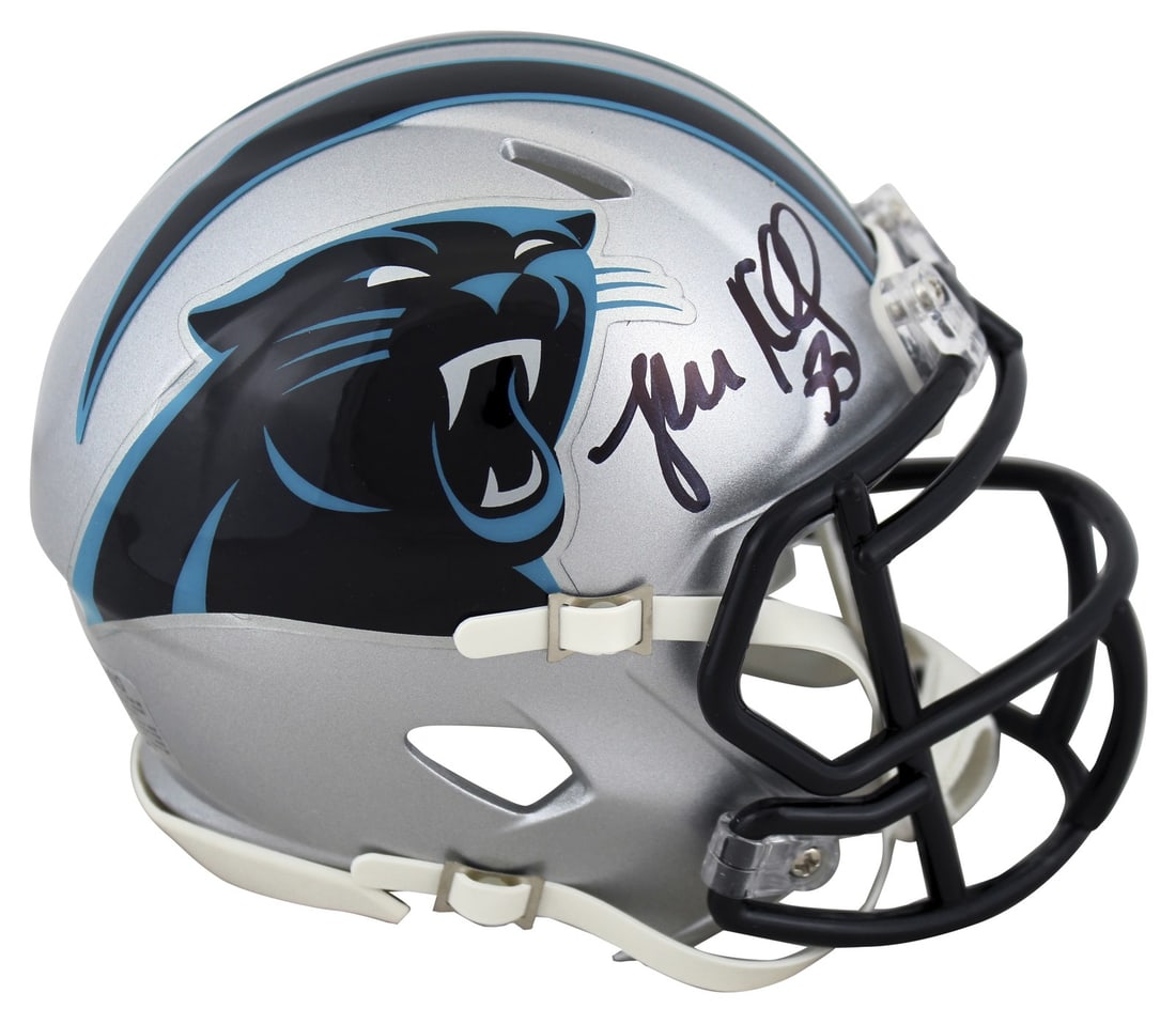 Luke Kuechly Signed Carolina Panthers Speed Mini Helmet BAS Authenticated: Luke Kuechly Signed Carolina Panthers Speed Mini Helmet BAS Authenticated This authentic signed Speed Mini Helmet features the signature of Luke Kuechly, a former standout player for the Carolina Pant