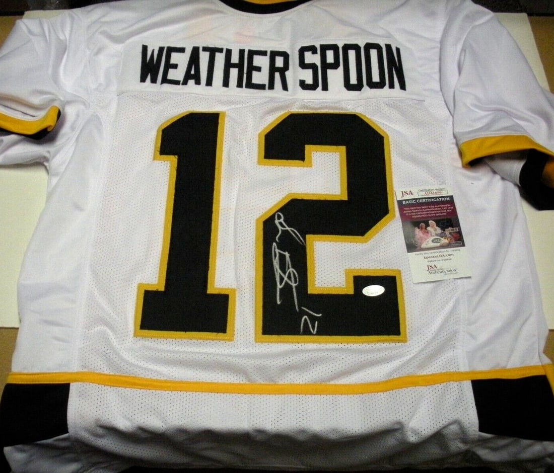 Sean Weatherspoon Signed Atlanta Falcons Jersey with JSA COA: Sean Weatherspoon Signed Atlanta Falcons Jersey with JSA COA This authentic jersey features the signature of Sean Weatherspoon, a notable player for the Atlanta Falcons. Representing the Atlanta Falco