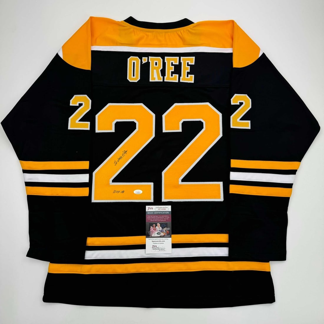 Willie O'Ree Autographed Boston Bruins Hockey Jersey HOF 2018 JSA COA (1 of 4)