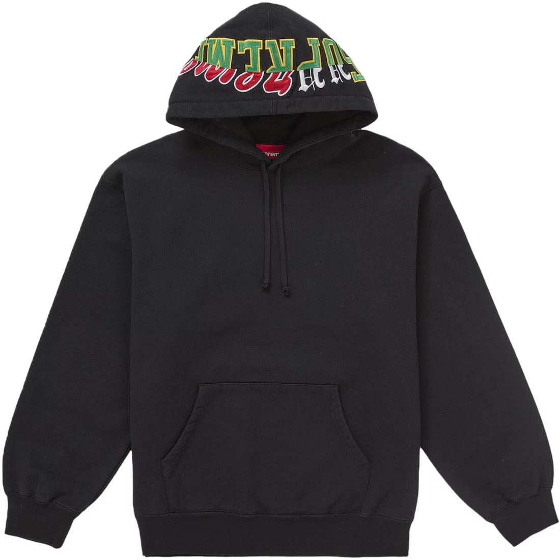 Supreme Multi Logos Hoodie Black Extra Large Streetwear: Supreme Multi Logos Hoodie Black Extra Large Streetwear The Supreme Multi Logos Black Hoodie is a quintessential piece of streetwear that showcases a bold all-over logo design. Made from premium cotto
