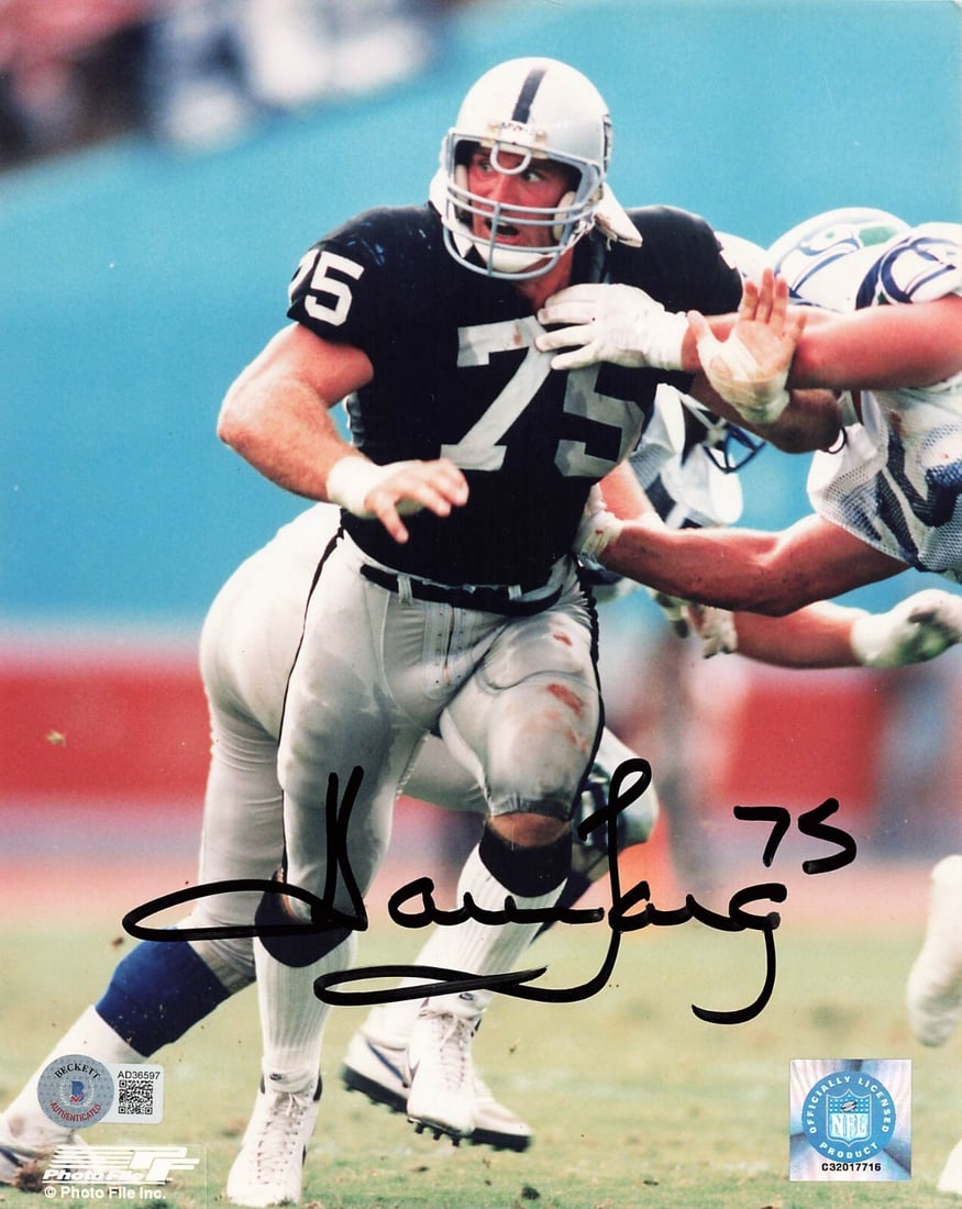 Howie Long Signed 8x10 Photo Oakland Raiders BAS Authenticated #AD36597 (1 of 1)