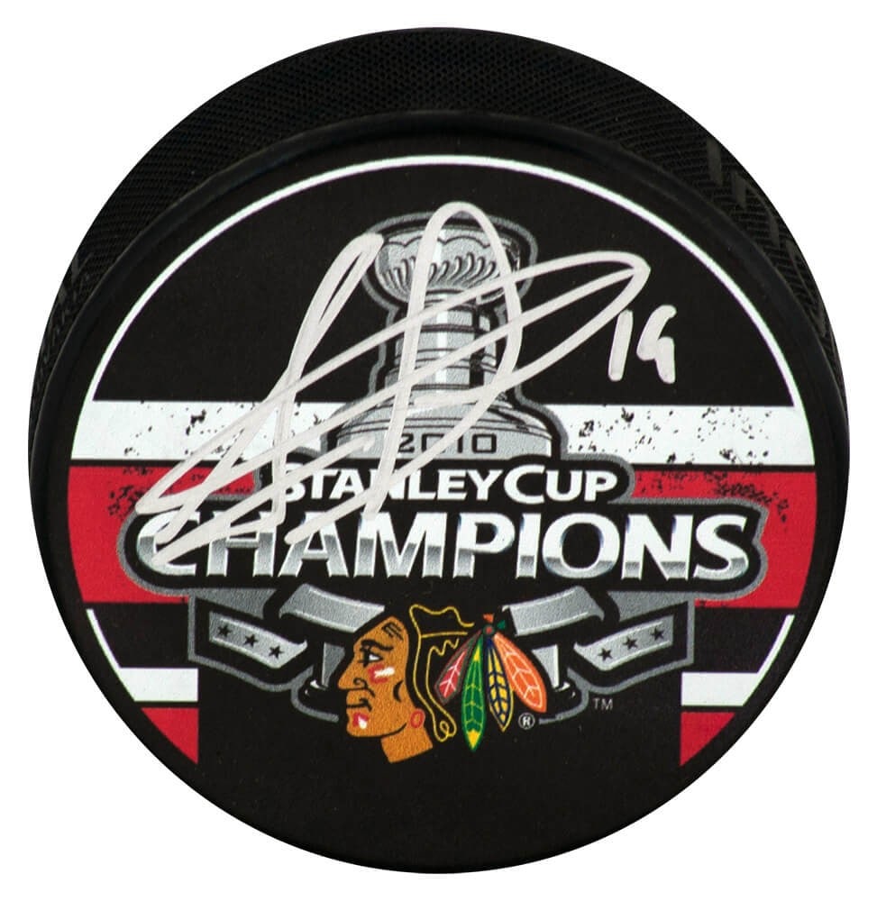 Jonathan Toews Signed Blackhawks 2010 Stanley Cup Hockey Puck with COA (1 of 1)