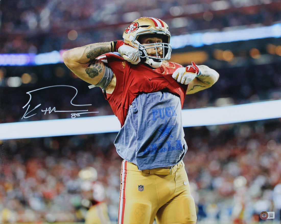 George Kittle Signed 16x20 Photo F The Cowboys BAS Witnessed (1 of 1)