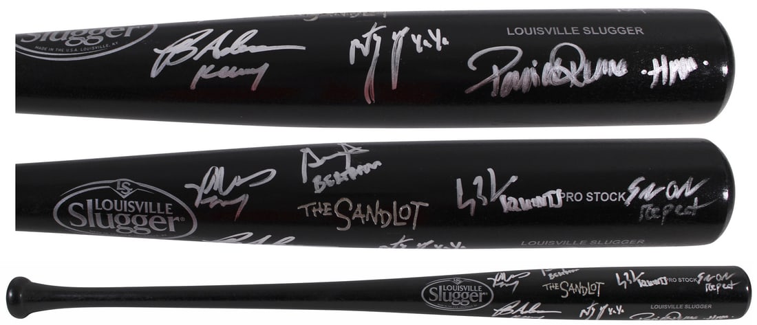 The Sandlot Signed Baseball Bat with 7 Autographs Beckett Authenticated (1 of 5)