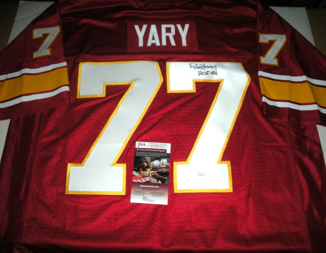 RON YARY USC TROJANS SIGNED JERSEY with JSA COA (1 of 2)