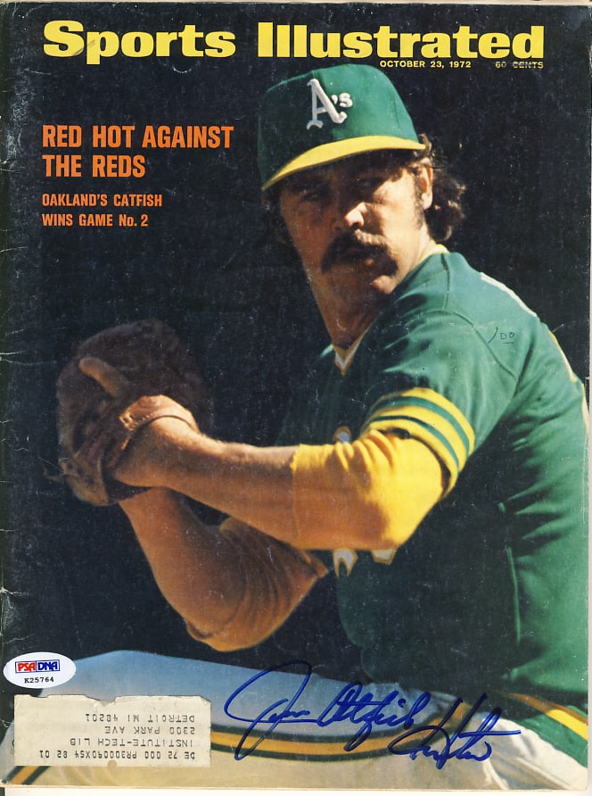 Jim Catfish Hunter Signed Sports Illustrated Magazine PSA/DNA (1 of 1)