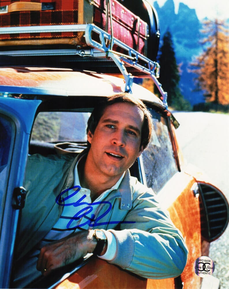 Chevy Chase Signed National Lampoon's Vacation 8x10 Photo with COA (1 of 1)