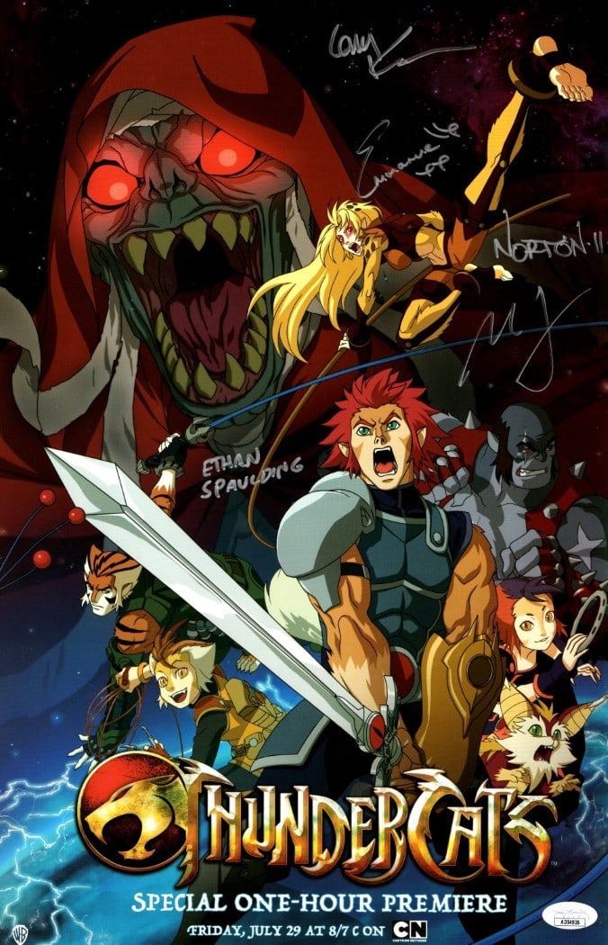 Thundercats Multi Signed 11X17 Poster JSA Authenticated 5 Autos (1 of 2)