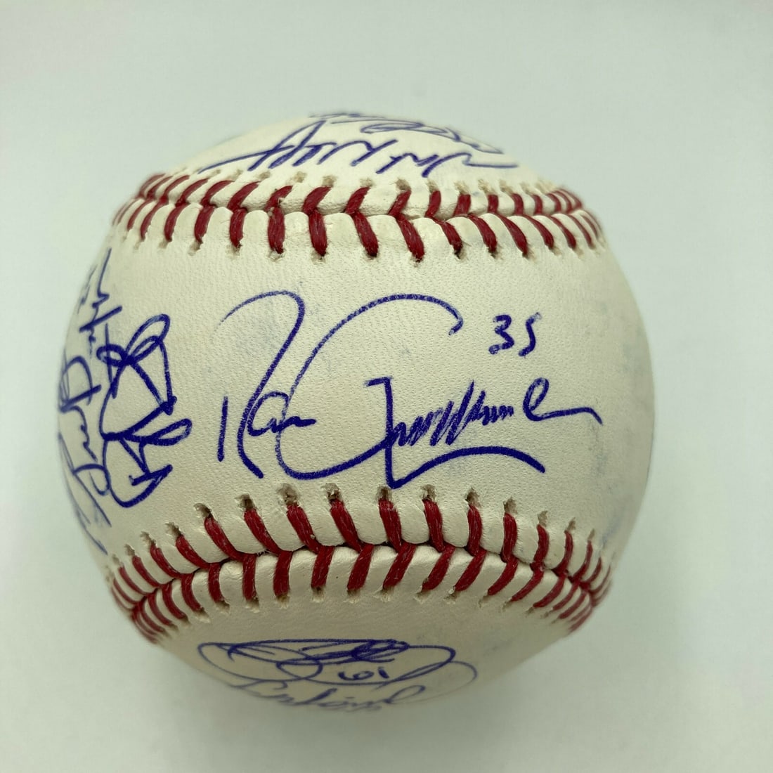2012 Minnesota Twins Team Signed Baseball Joe Mauer PSA DNA COA (1 of 8)