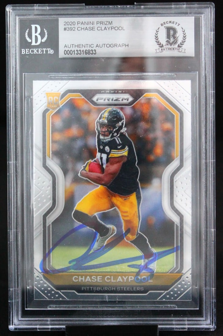 2020 Panini Prizm Chase Claypool Autographed NFL Card BGS 10 (1 of 6)