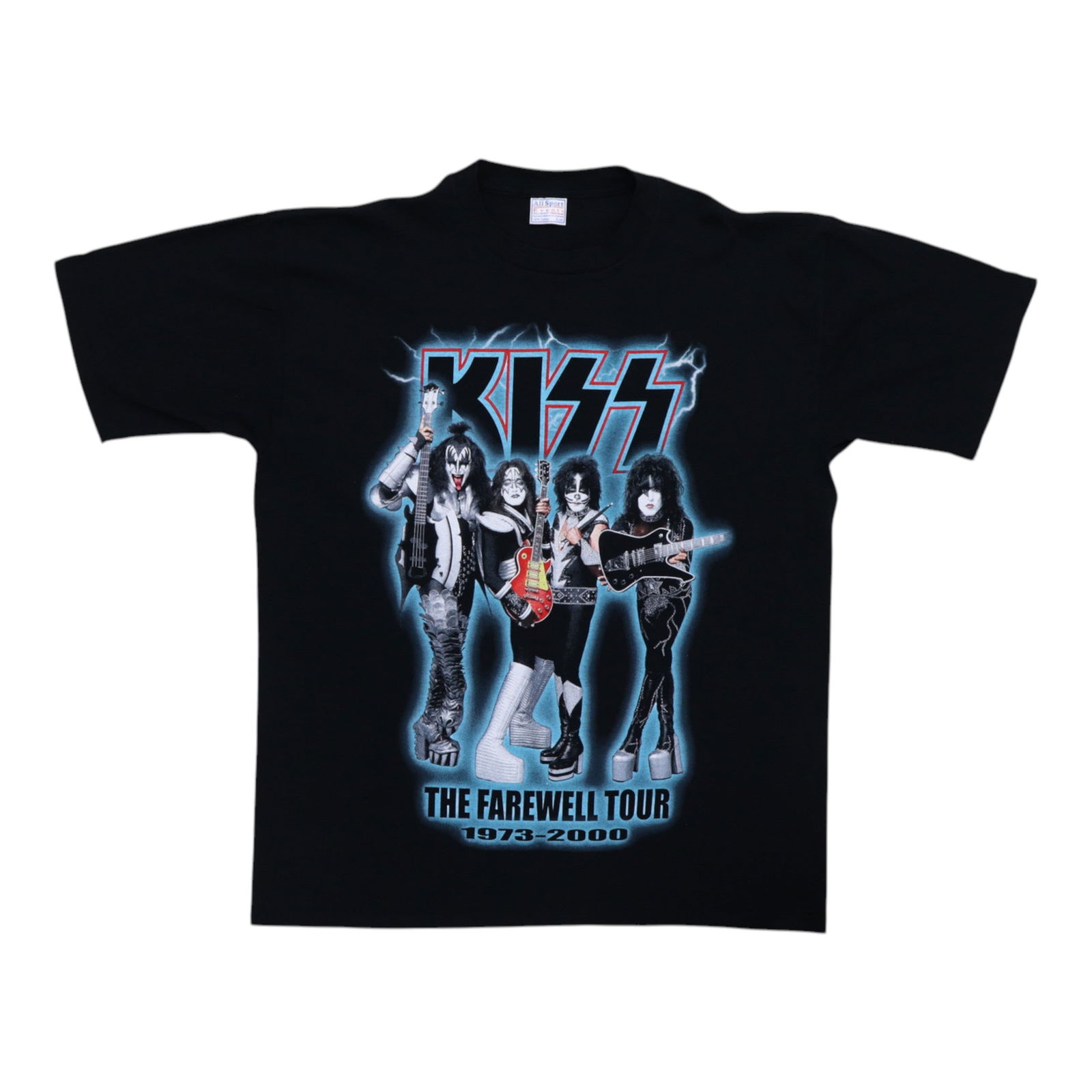 Vintage 2000 Kiss Farewell Tour Shirt Black 100% Cotton (1 of 5)