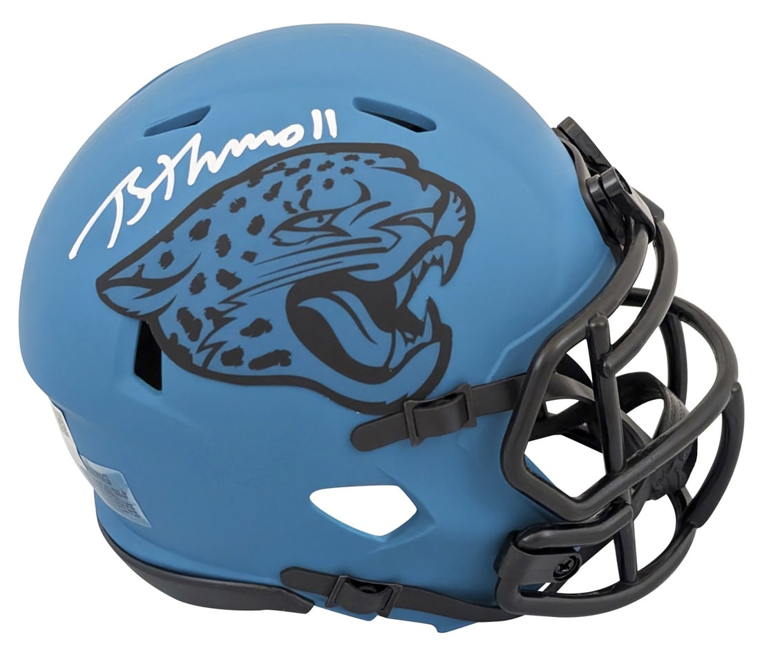 Brian Thomas Jr. Signed Jaguars Rave Speed Mini Helmet Fanatics Authenticated (1 of 2)