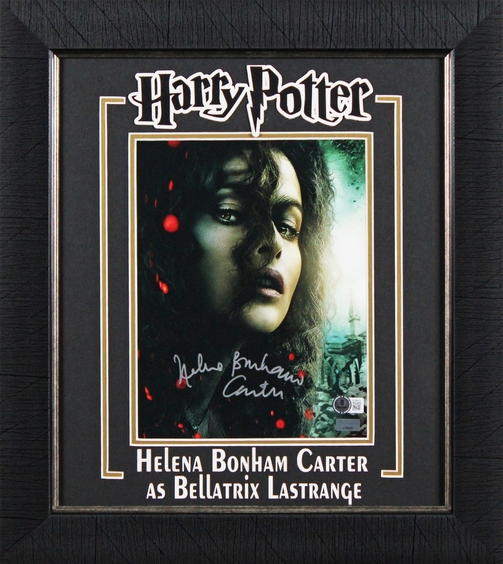 Helena Bonham Carter Signed Harry Potter 8x10 Framed Photo BAS Authentic (1 of 2)