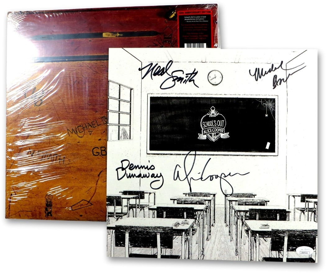 Alice Cooper Band Signed Record Album Insert with JSA Authentication (1 of 2)