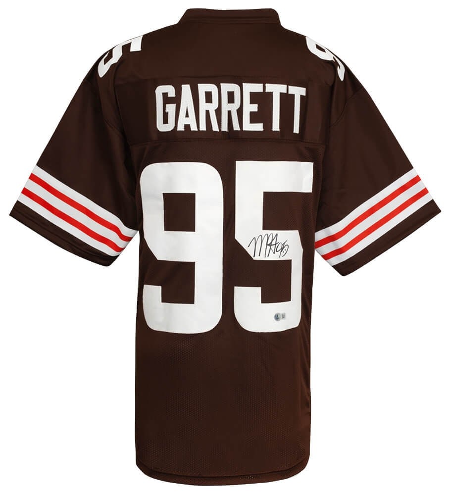 Myles Garrett Signed Cleveland Browns Custom Jersey BECKETT COA (1 of 3)