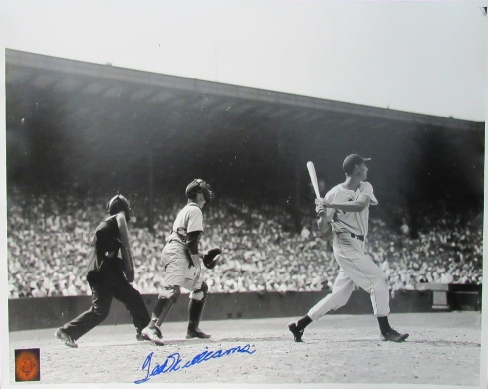 16x20 Black and White Photo Signed by Ted Williams Boston Red Sox with TWF Authentication (1 of 3)