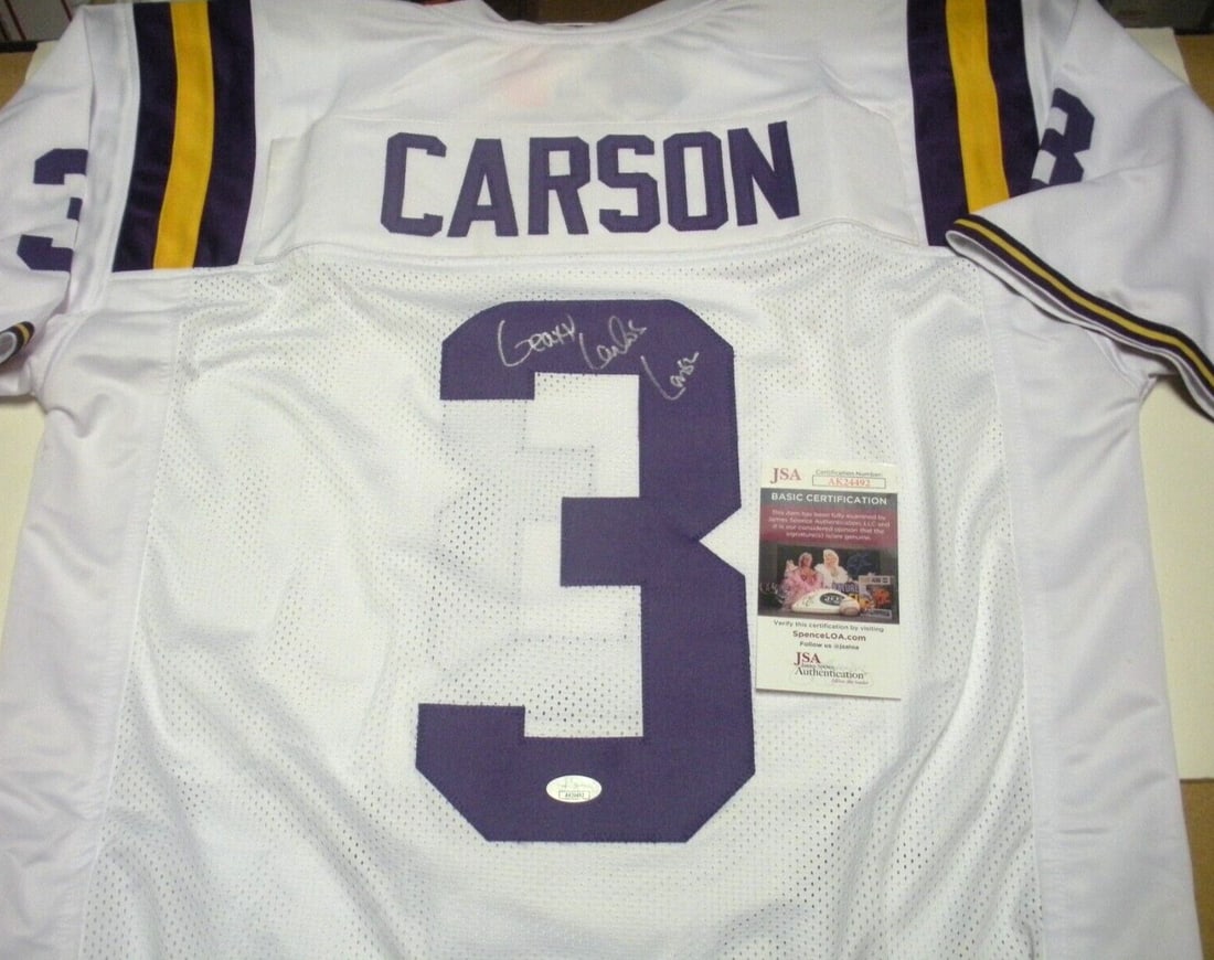 Carlos Carson Kansas City Chiefs Signed Jersey JSA COA (1 of 2)