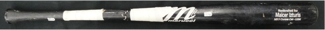 Macier Izturis Game Used MLB Baseball Bat Los Angeles Dodgers Authenticated (1 of 7)