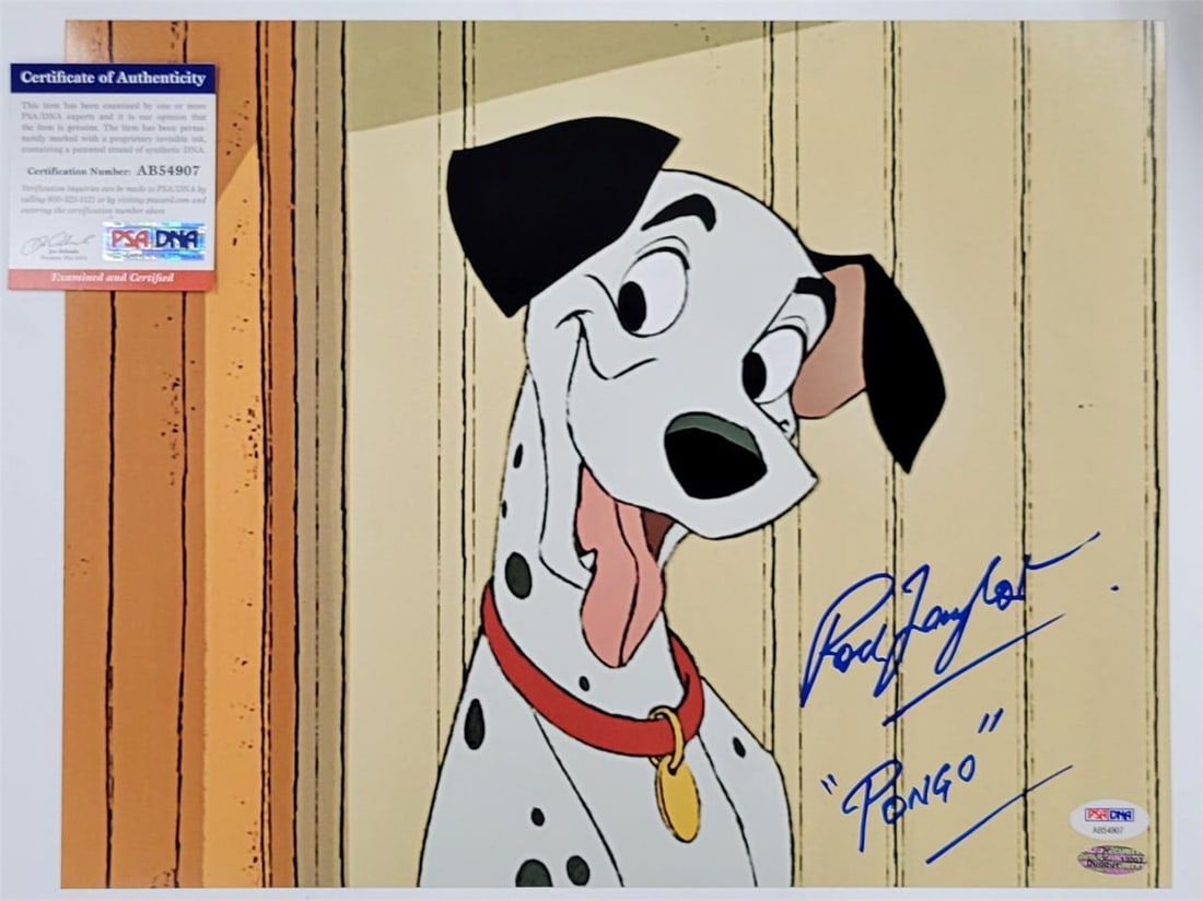Rod Taylor Autographed 11x14 Disney 101 Dalmatians Photo PSA/DNA (1 of 2)