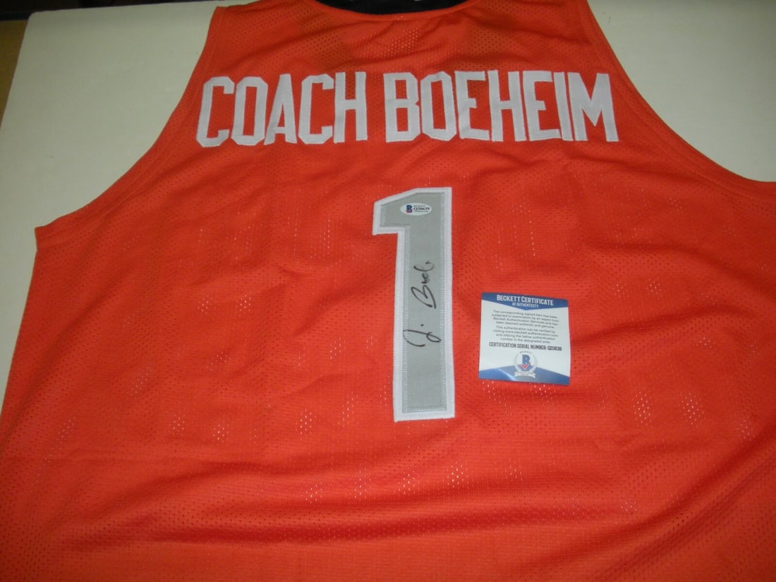 Jim Boeheim Signed Syracuse Orangemen Jersey with COA (1 of 2)