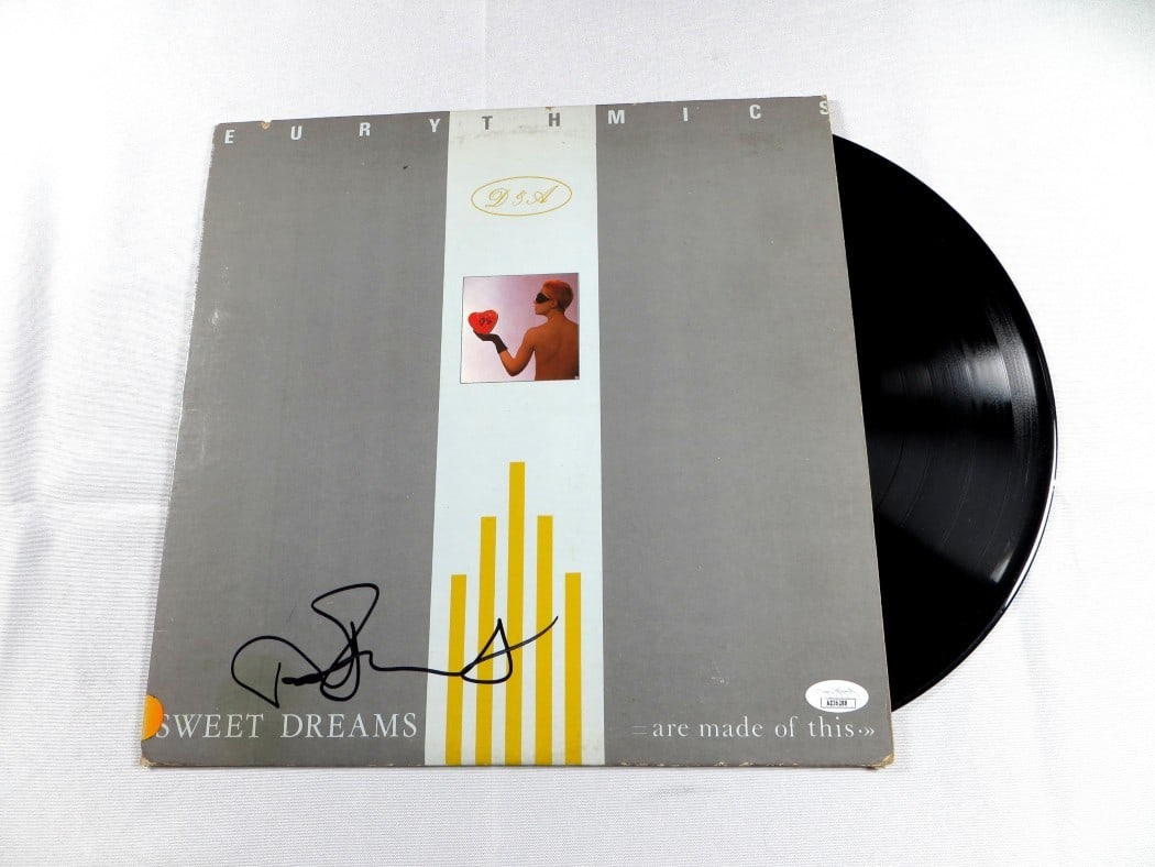 Dave Stewart Signed Album Cover Eurythmics Sweet Dreams JSA Authenticated (1 of 4)