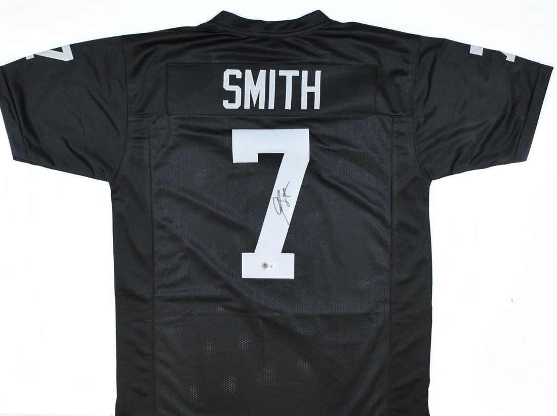 Geno Smith Signed Las Vegas Raiders Black Jersey Beckett Hologram (1 of 3)