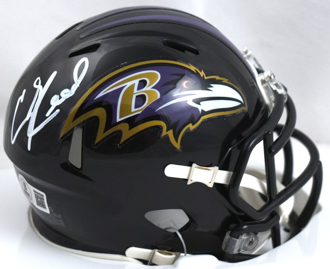 Ed Reed Signed Baltimore Ravens Mini Helmet Beckett Authenticated (1 of 3)