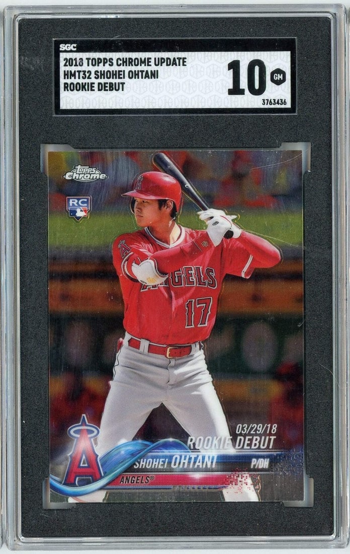 2018 Topps Chrome Update Shohei Ohtani Rookie Card SGC 10 Gem Mint (1 of 2)