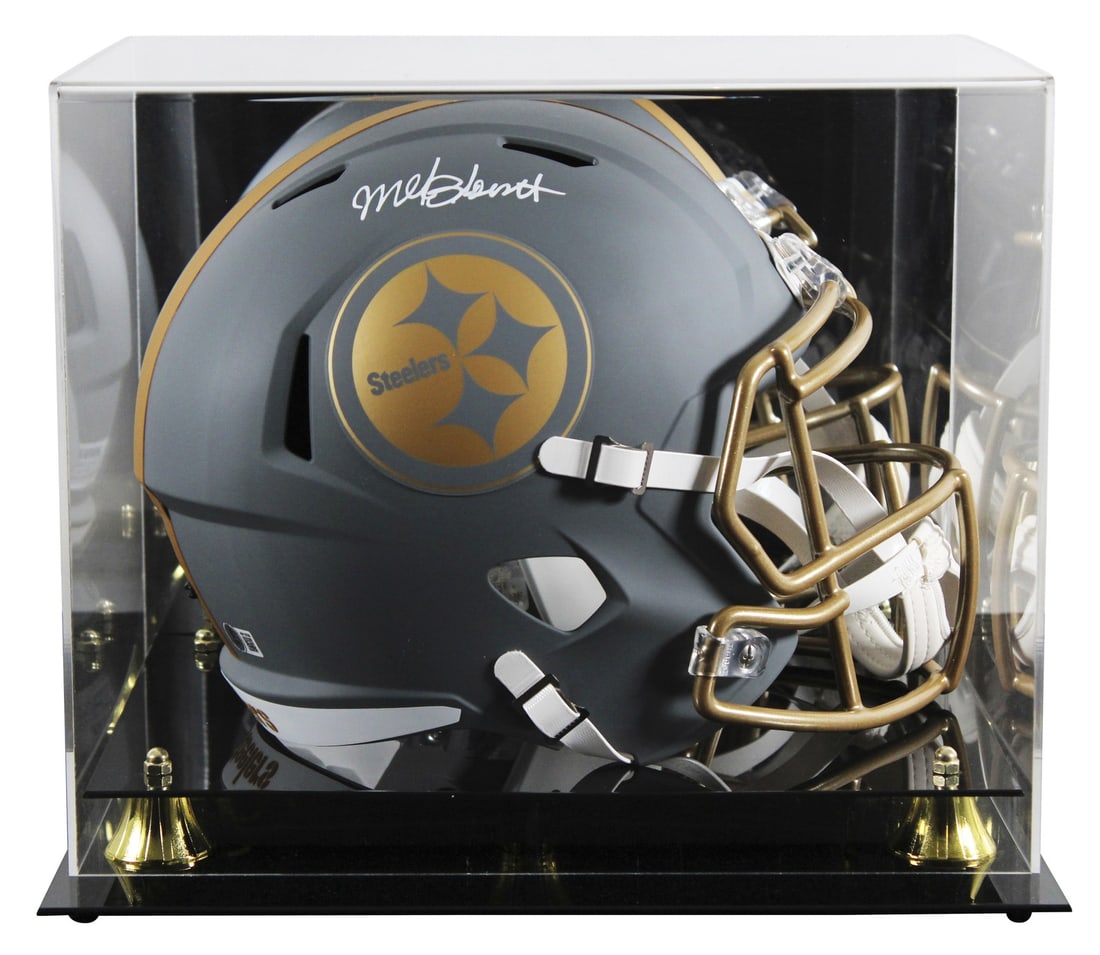Mel Blount Signed Pittsburgh Steelers Slate Helmet with BAS Authentication (1 of 4)