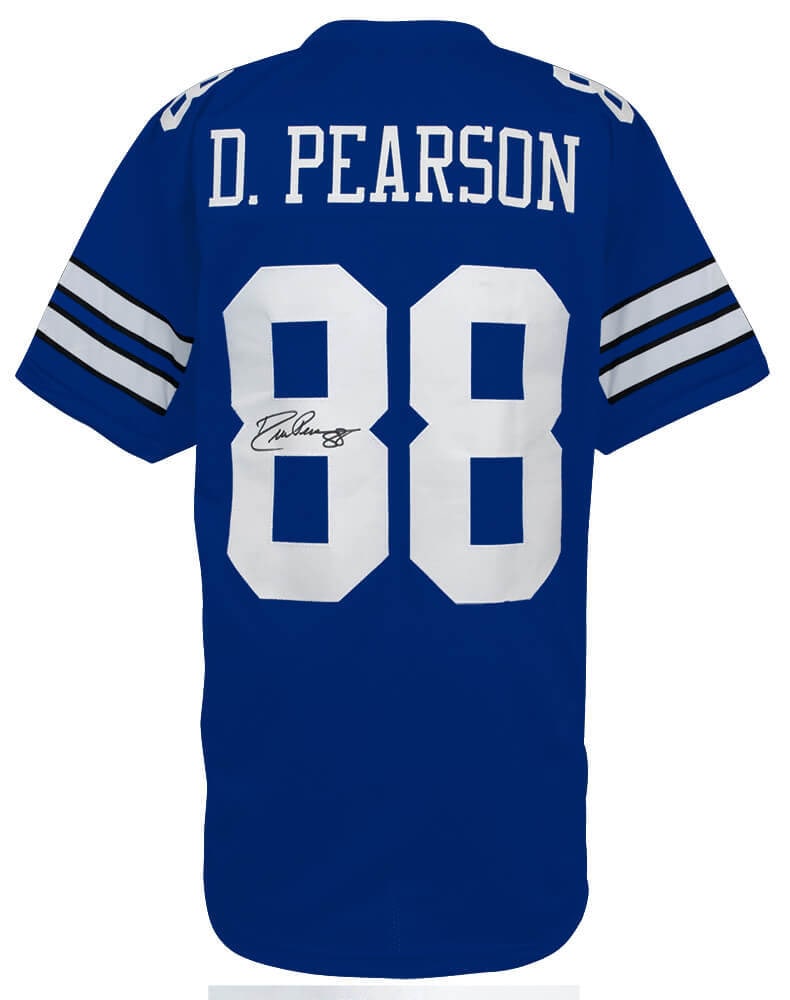 Drew Pearson Signed Navy Custom Jersey Dallas Cowboys Sports COA (1 of 3)