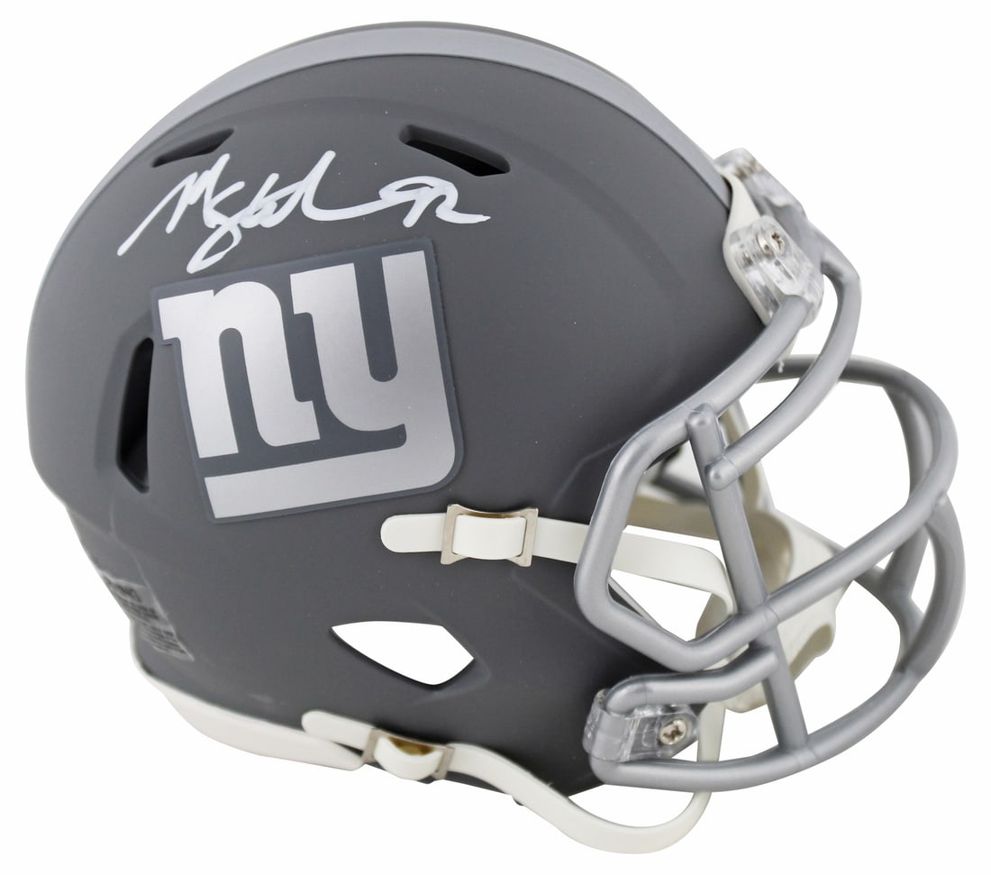 Michael Strahan Signed New York Giants Mini Helmet BAS Authenticated (1 of 2)