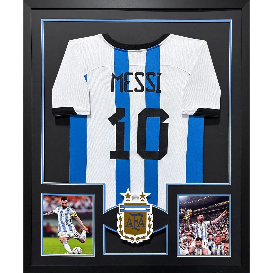Lionel Messi Framed Argentina Jersey UNSIGNED 42x34 UV Protected (1 of 1)