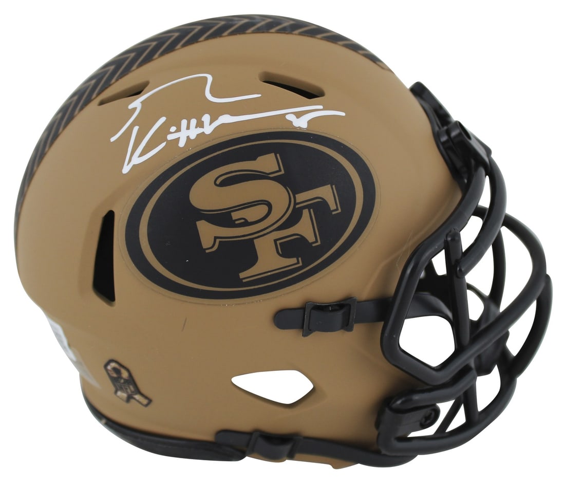 George Kittle Signed San Francisco 49ers Salute To Service Mini Helmet BAS Authenticated (1 of 2)