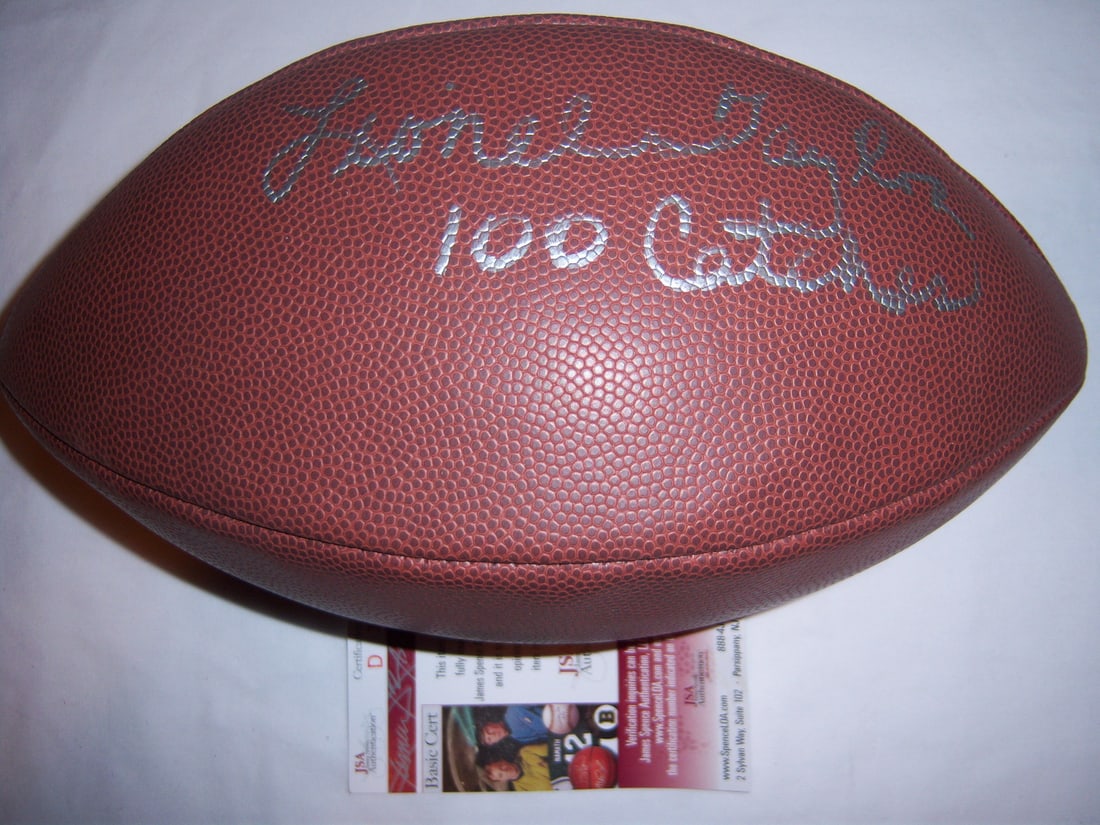 Lionel Taylor Denver Broncos Signed Football HOF JSA/COA (1 of 1)