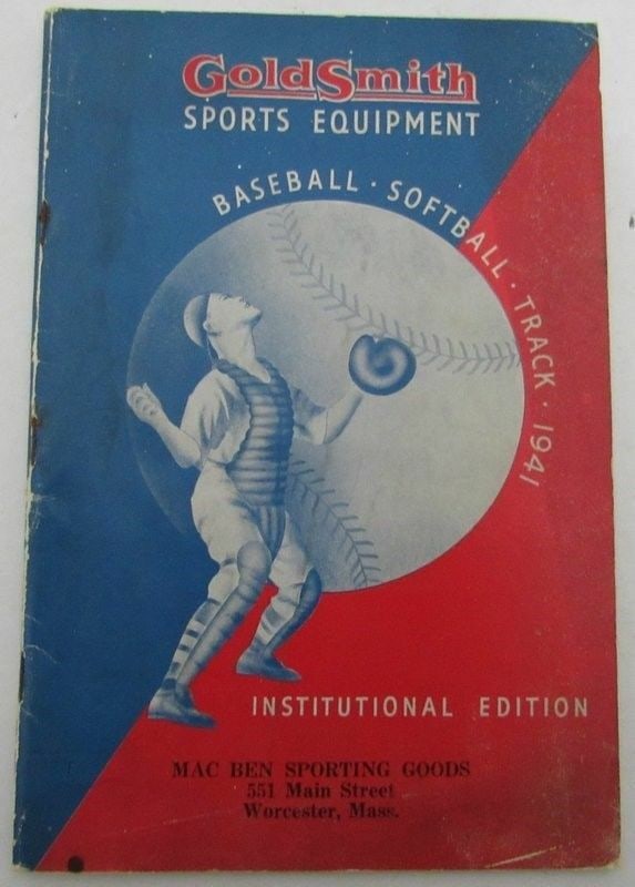 1941 Goldsmith Sports Equipment Catalog Baseball Softball Track (1 of 1)