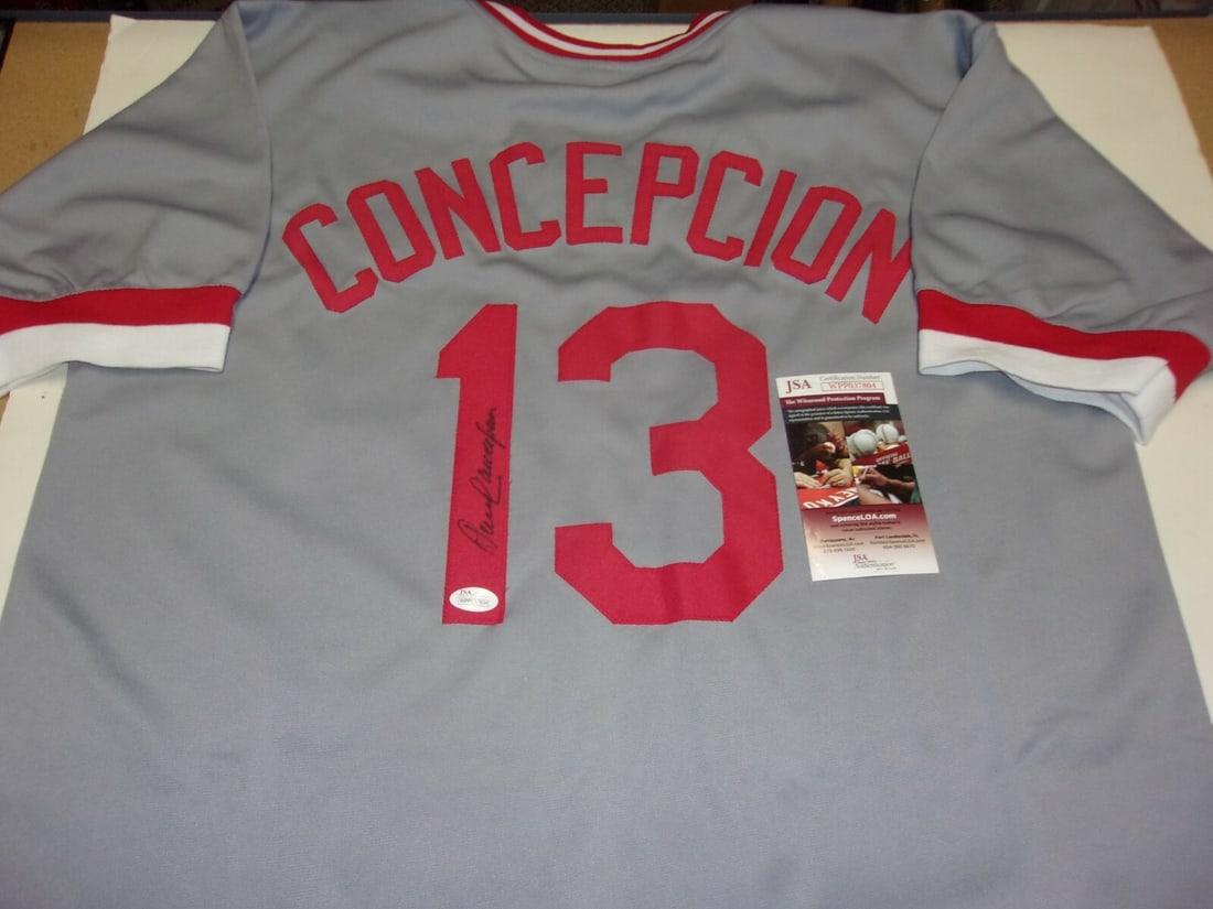 Dave Concepcion Signed Cincinnati Reds Jersey with JSA COA (1 of 2)