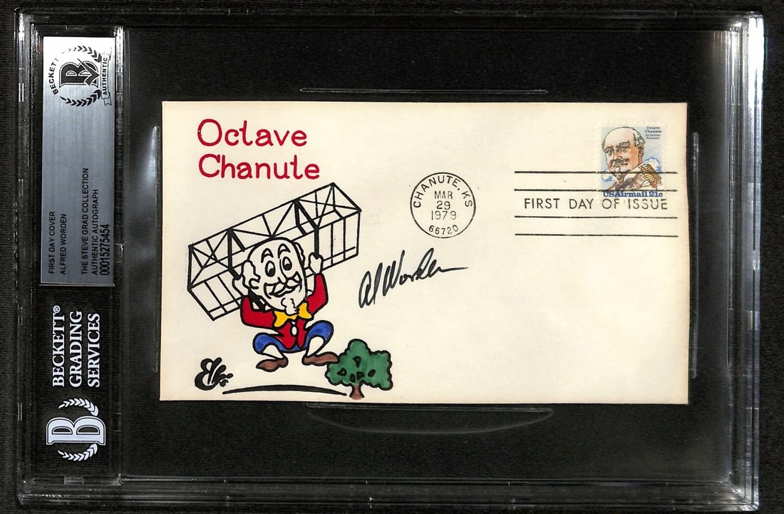 Al Worden Apollo 15 Signed First Day Cover Beckett Authenticated (1 of 1)