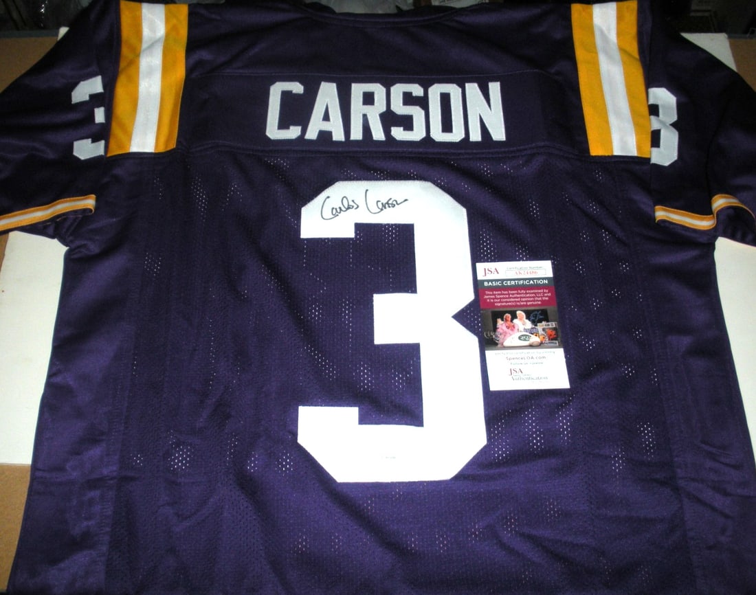 Carlos Carson Signed Kansas City Chiefs Jersey JSA COA 2017 ROH (1 of 2)