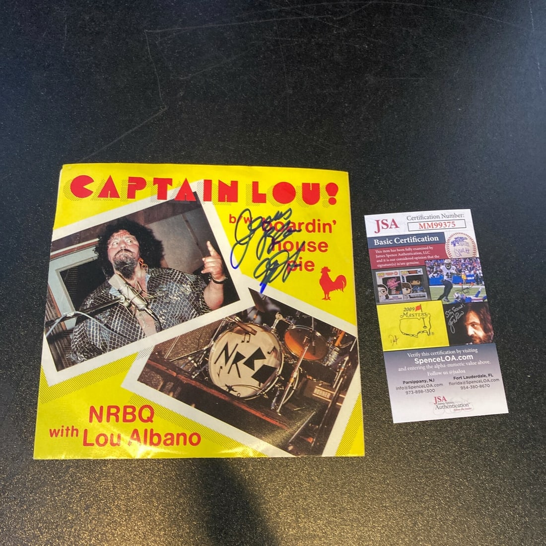 Captain Lou Albano Signed Vintage LP Record with JSA COA: Captain Lou Albano Signed Vintage LP Record with JSA COA This original vintage LP record album is signed by Captain Lou Albano and comes with a James Spence Authentication (JSA) certificate of authent
