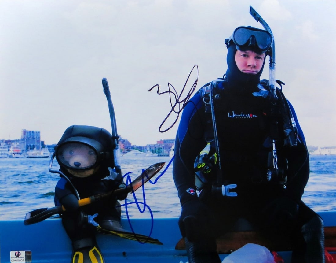 Mark Wahlberg Seth MacFarlane Signed Photo 11x14 Ted 2 GAI Authenticated (1 of 2)