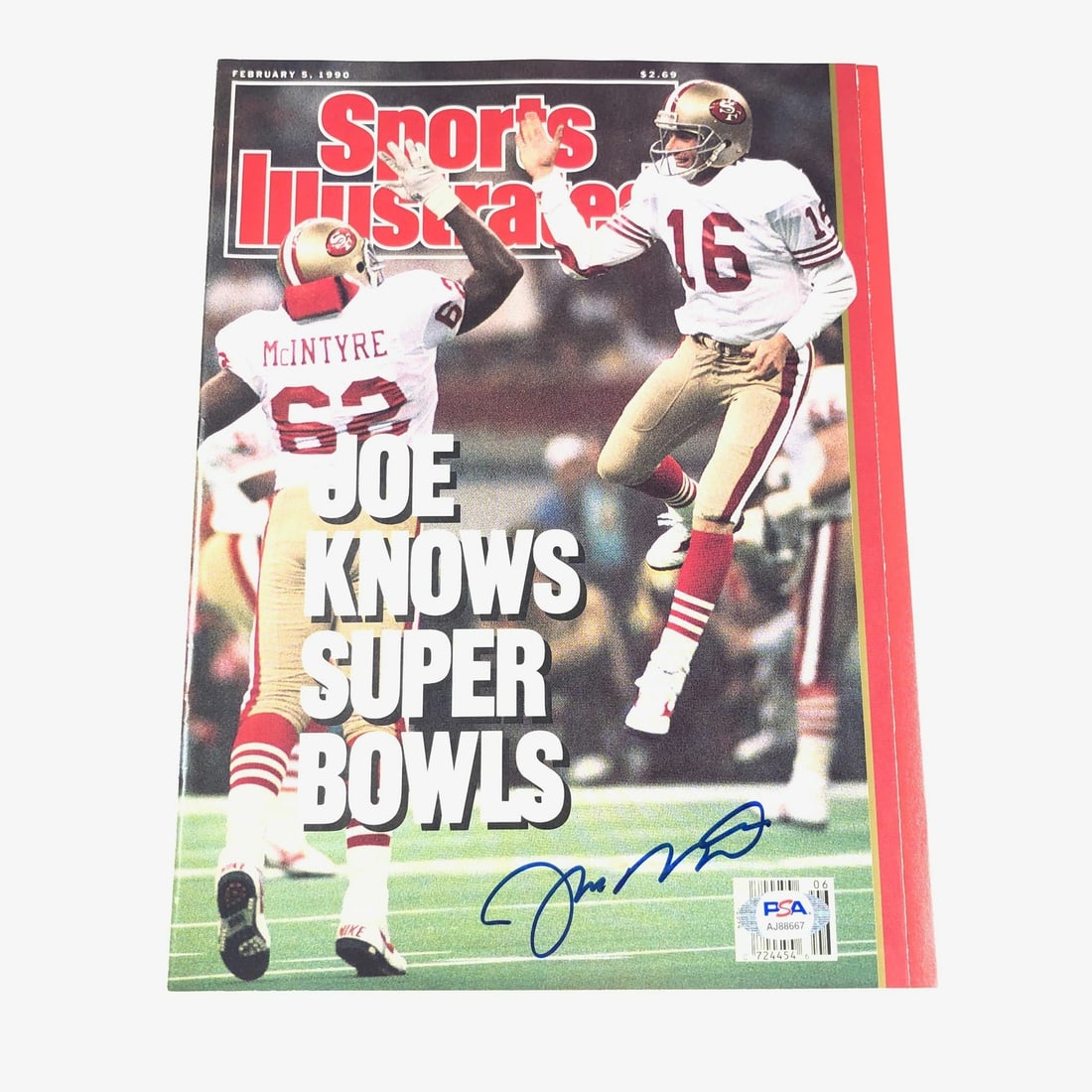 Joe Montana Signed Sports Illustrated Magazine PSA/DNA Authenticated 49ers Memorabilia (1 of 2)