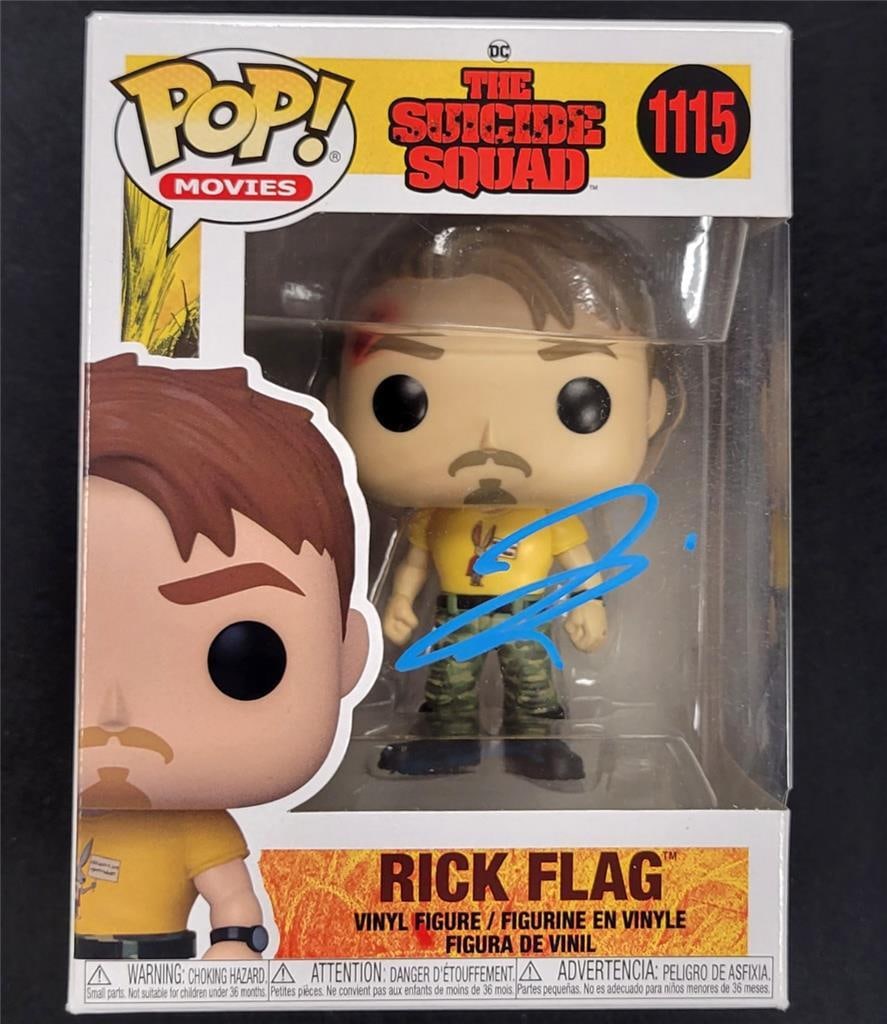 Joel Kinnaman Signed Rick Flag Funko Pop The Suicide Squad Beckett Authenticated (1 of 8)
