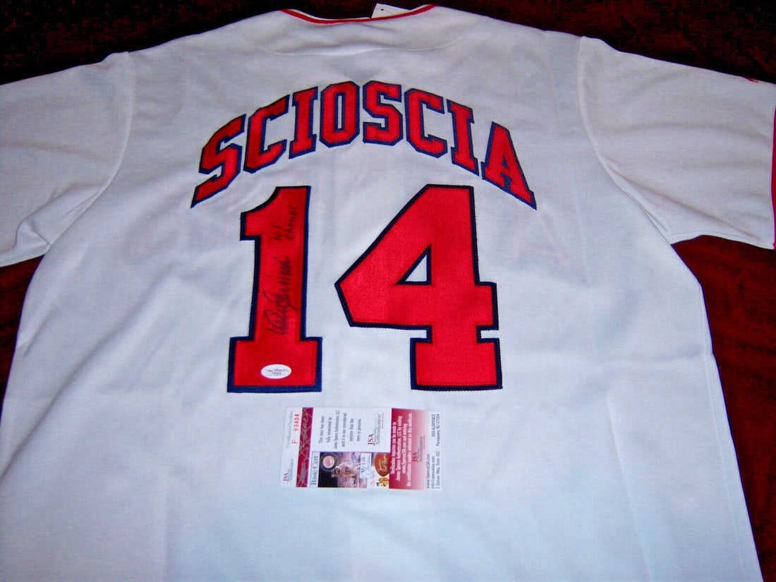 Mike Scioscia Signed Anaheim Angels Majestic Jersey with JSA COA (1 of 1)