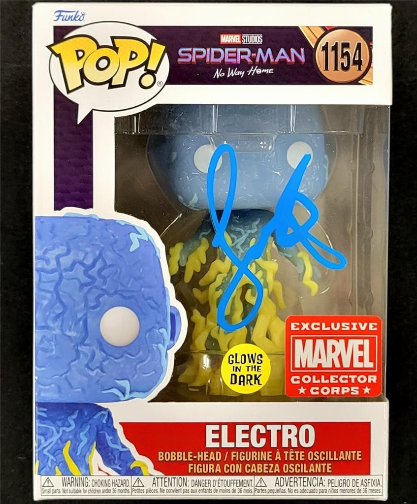 Jamie Foxx Signed Electro Funko Pop 1154 Spider-Man Beckett Authenticated (1 of 6)