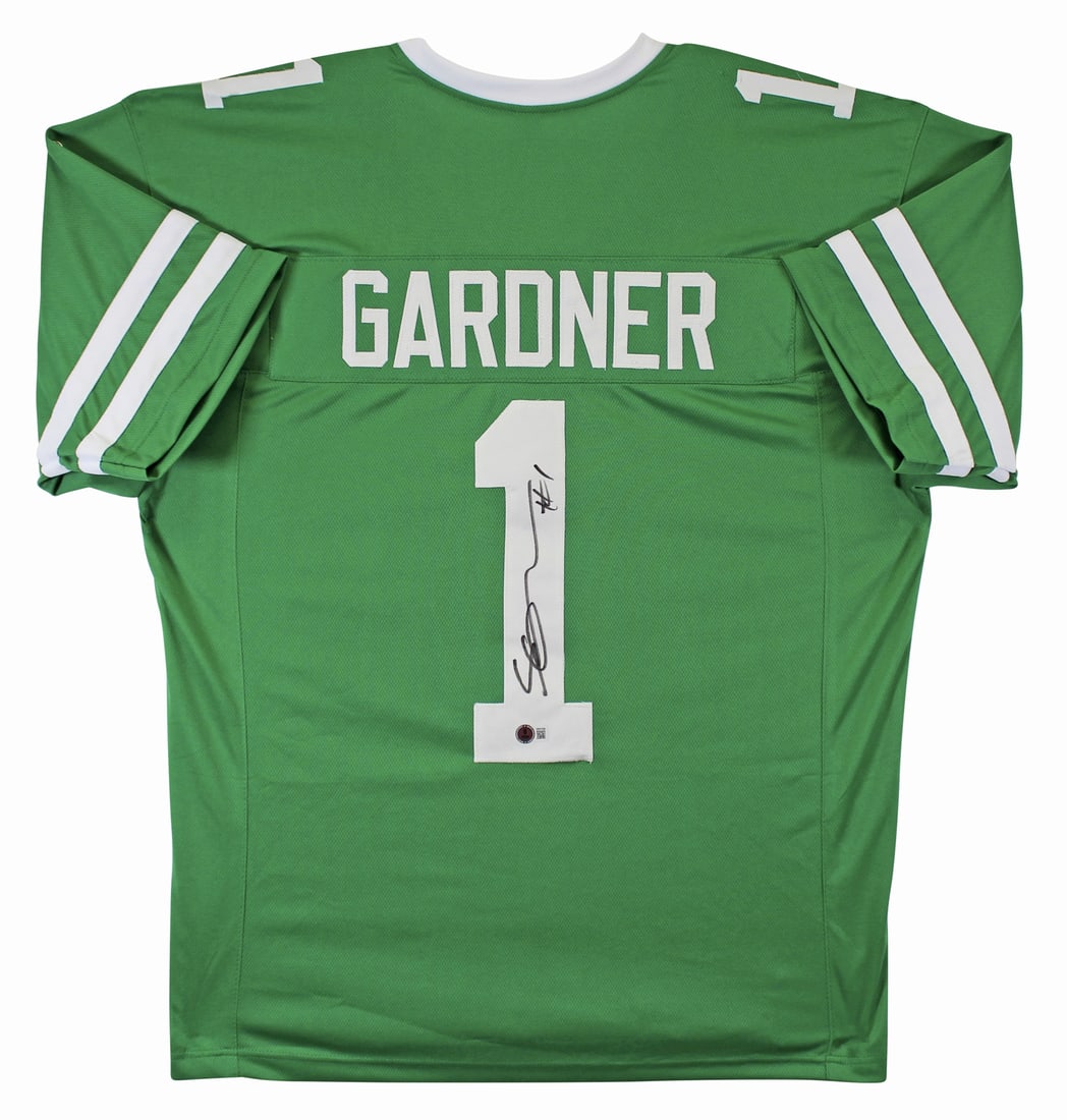 Ahmad Sauce Gardner Signed Green Pro Style Jersey BAS Authenticated New York Jets (1 of 3)